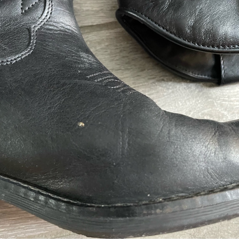 Black Leather Western Boots - Picture 9 of 15